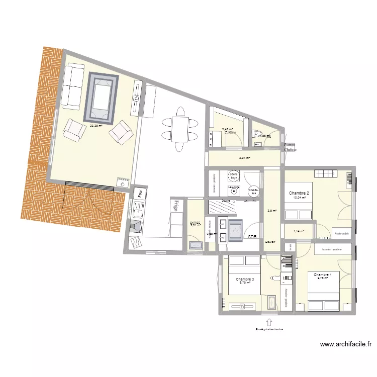 Maison Thomas - projet maison revu par Did. Plan de 