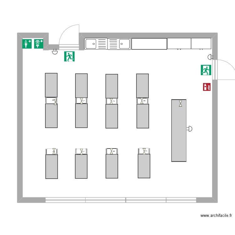 Labo A36 gaz pictos. Plan de 0 pièce et 0 m2