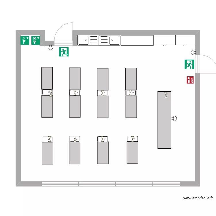 Labo A36 gaz pictos. Plan de Labo A36 gaz pictos. Plan de