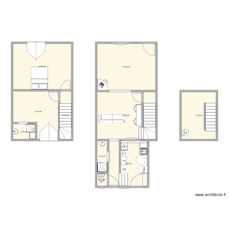 ELECT MAISON. Plan de 10 pièces et 100 m2