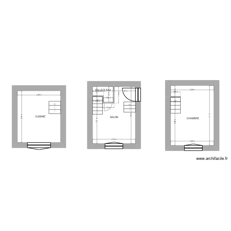 LLORENS. Plan de 4  et 34 m²