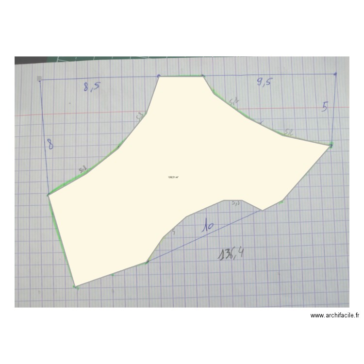 Deavant_maison. Plan de 1 pièce et 129 m2