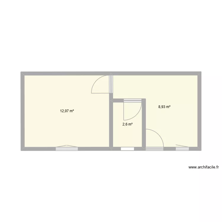 proyecto casa ambar. Plan de 3 Pièces et 24 m² proyecto casa ambar. Plan de 3 Pièces et 24 m²