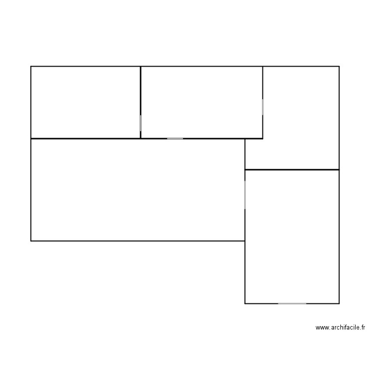 Luxbon 2.0. Plan de 5 pièces et 62 m2