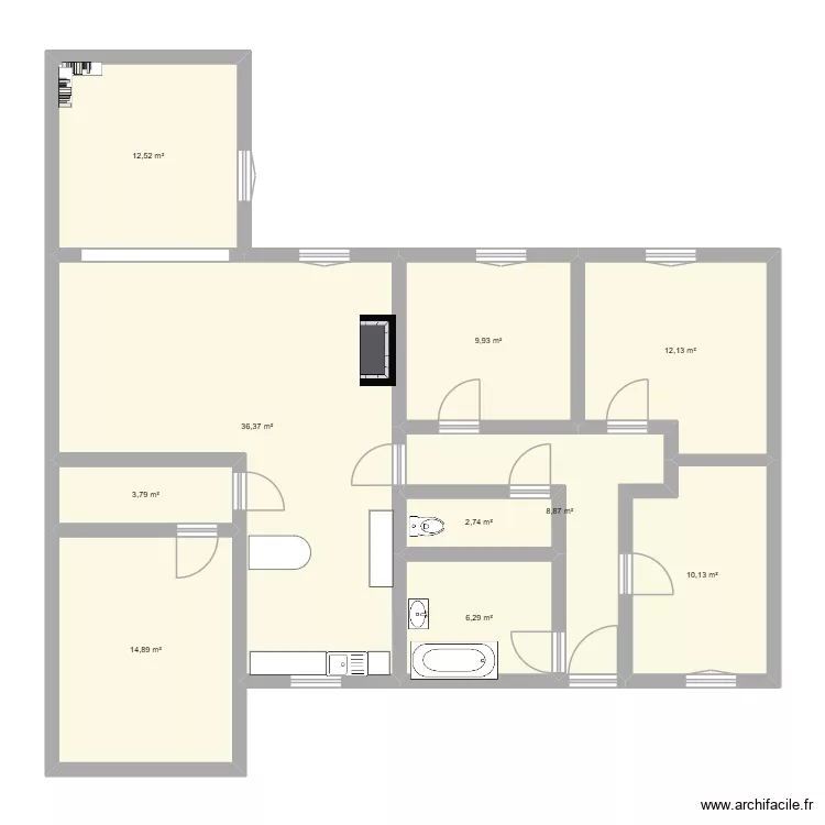 Boinville. Plan de 10 et 118 m² Boinville. Plan de 10 et 118 m²