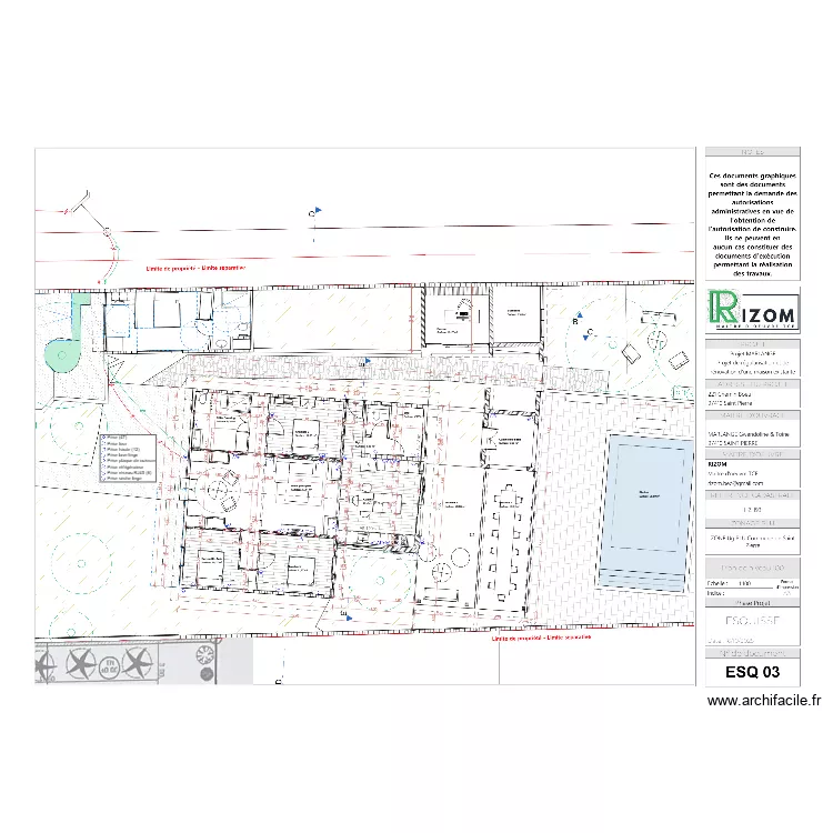 Projet Maison Ravine des cabris. Plan de 