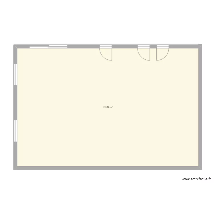 plan antoine. Plan de 1  et 115 m²