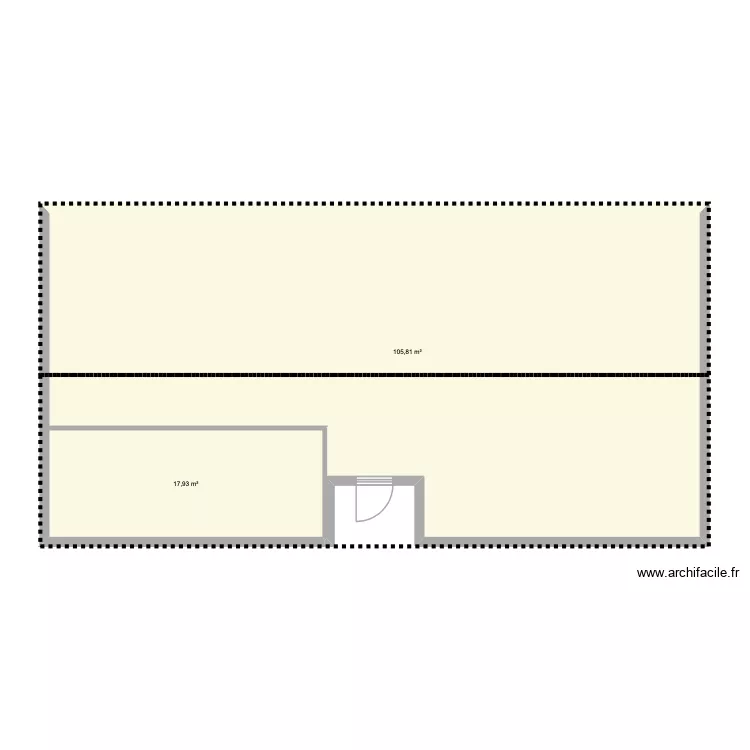 futur maison. Plan de 2  et 124 m²