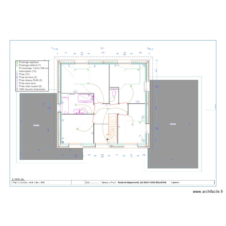 LELEU ETAGE. Plan de 0 pièce et 0 m2