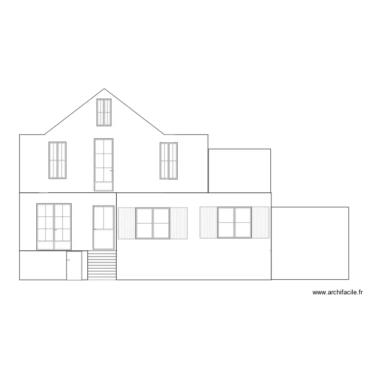 LES ALEXIS FACADE. Plan de 