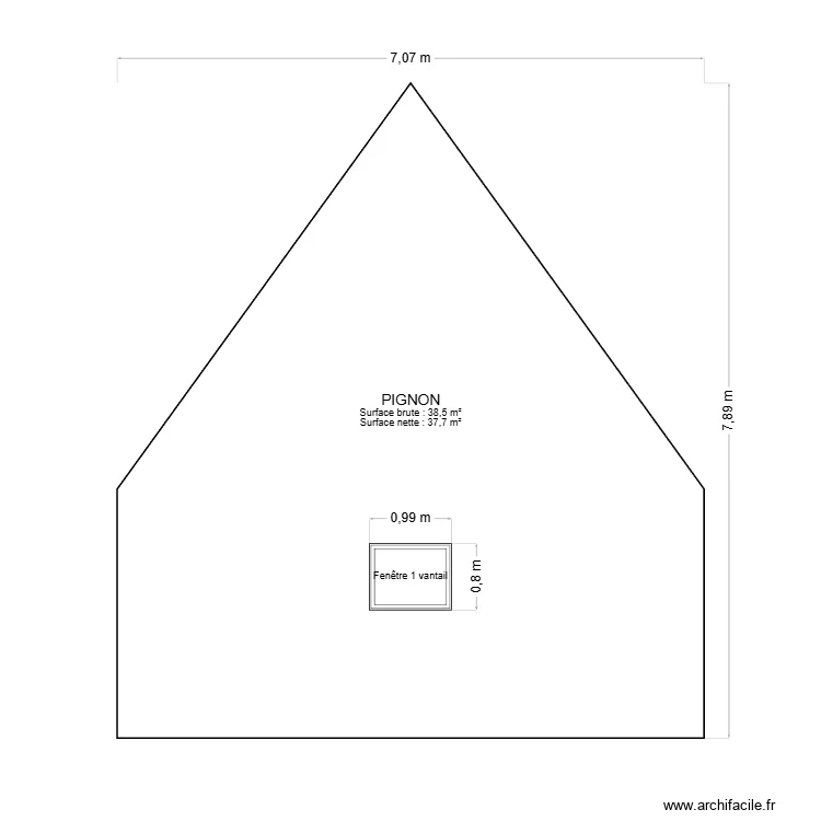 PIGNON MAISON. Plan de 