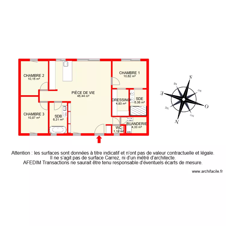 BI 34352. Plan de 9  et 99 m²