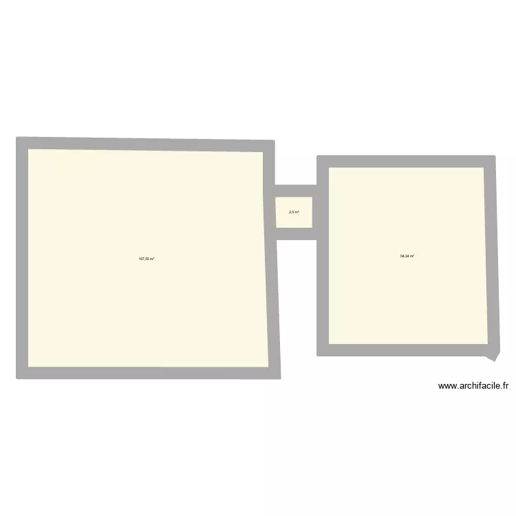 1er Marsanne. Plan de 3 et 168 m² 1er Marsanne. Plan de 3 et 168 m²