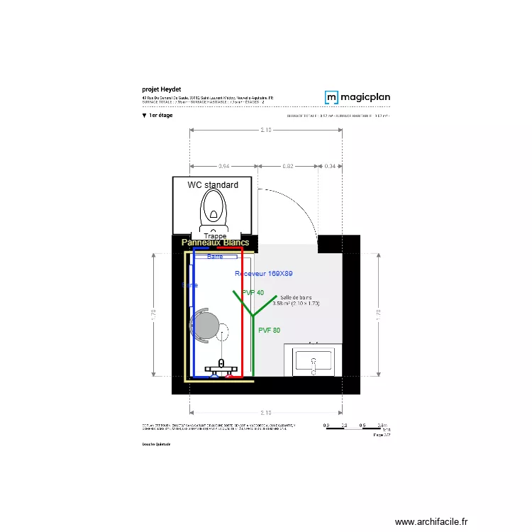 Plan Projet  Heydet. Plan de 