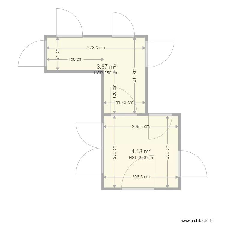 TARON. Plan de 2 et 8 m² TARON. Plan de 2 et 8 m²
