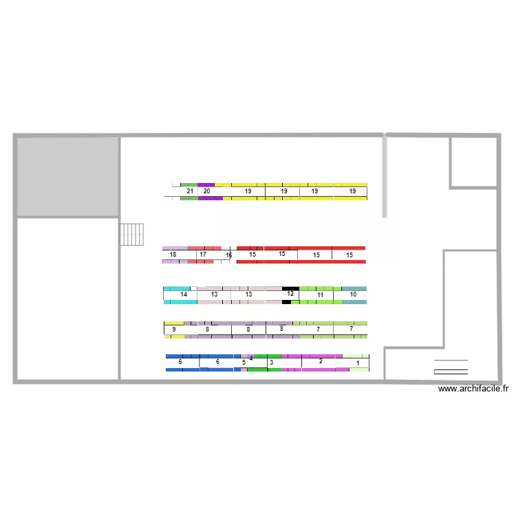 Soir&eacute;e Nat tables. Plan de 