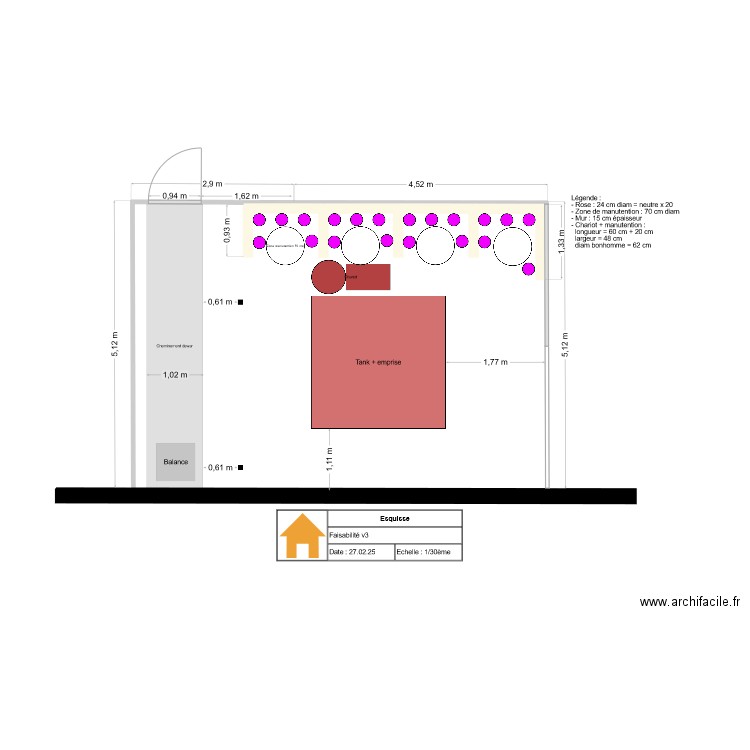 Faisabilité v3 LIPHY. Plan de 0 pièce et 0 m2