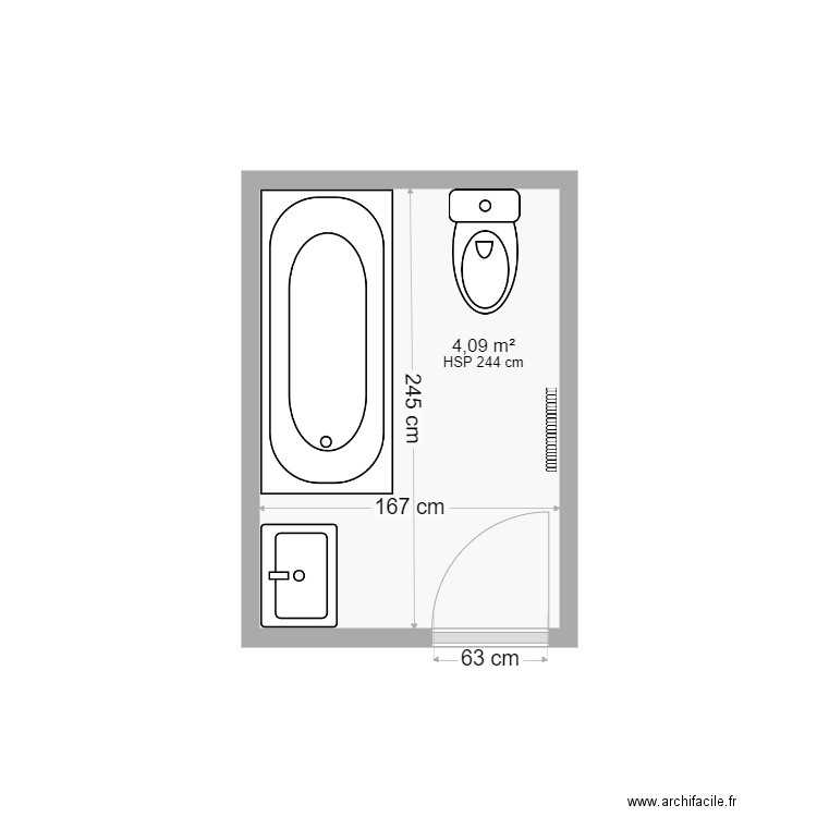 Goumoens-la-Ville Guy-Laurent 4. Plan de 1 pièce et 4 m2