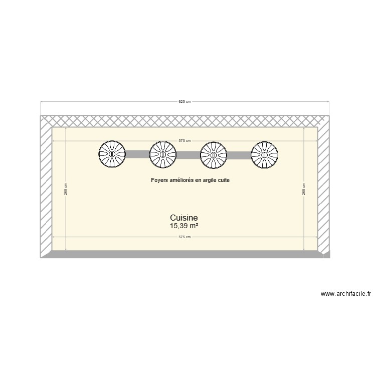 Cuisine traditionnelle. Plan de 0 pièce et 0 m2