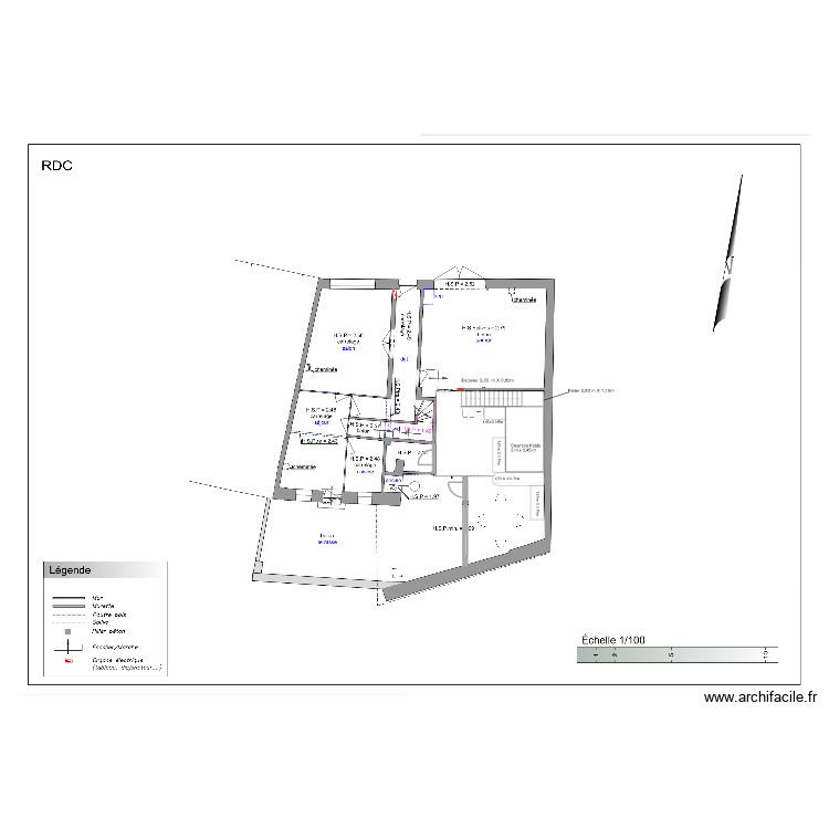 Modif plan atelier. Plan de 0 pièce et 0 m2