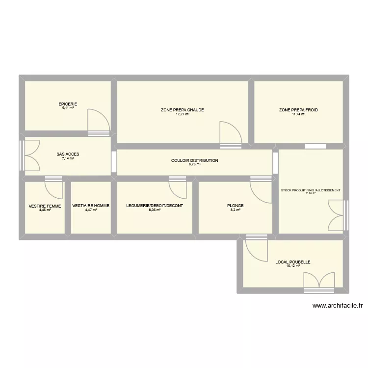 BARORATOIRE ETIVAL. Plan de 11 et 101 m² BARORATOIRE ETIVAL. Plan de 11 et 101 m²