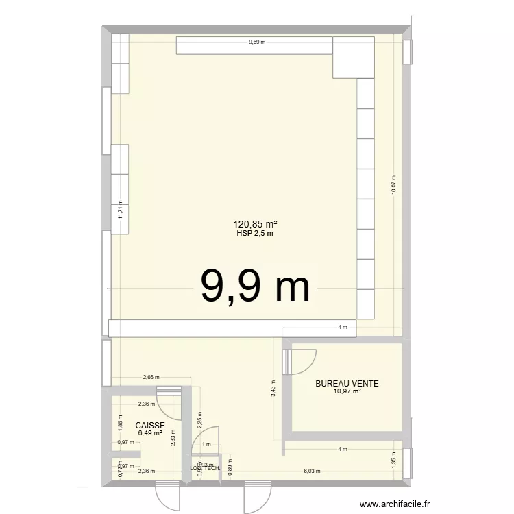 CELLULE VETEMENTS. Plan de 4 Pièces et 139 m² CELLULE VETEMENTS. Plan de 4 Pièces et 139 m²