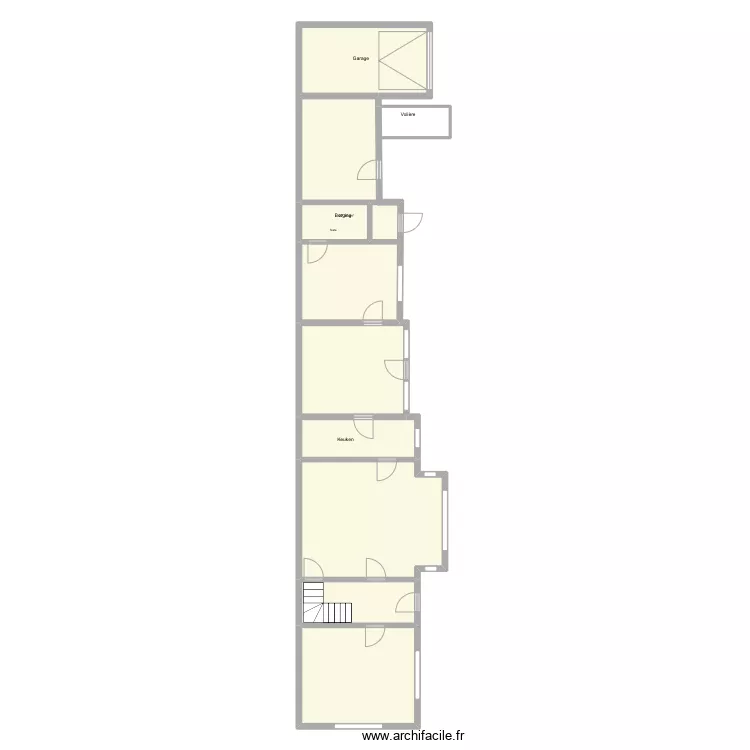 Otegem - Ingooigemstraat 29. Plan de 