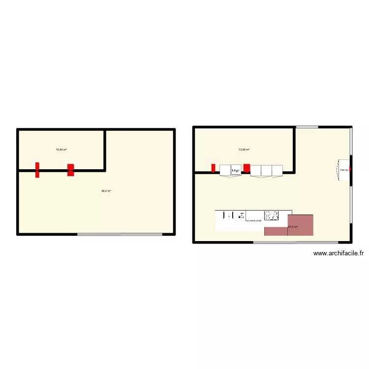 Cuisine Orée 2.0. Plan de 4 et 105 m² Cuisine Orée 2.0. Plan de 4 et 105 m²