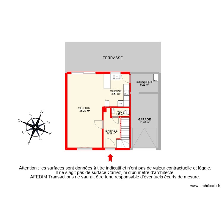BI 30597. Plan de 17 pièces et 157 m2