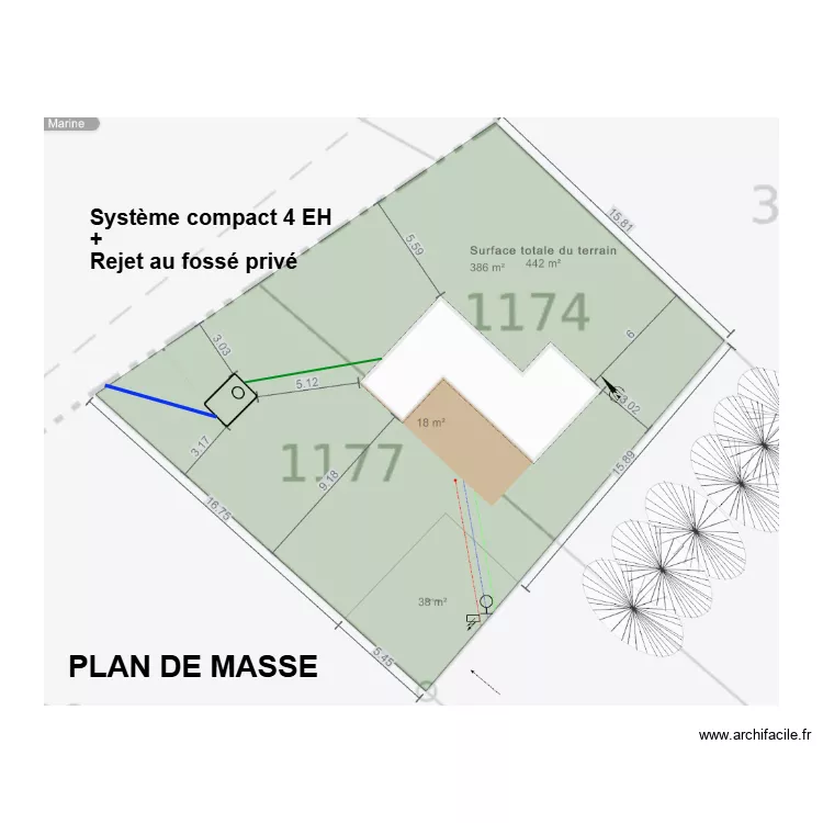 Dufour Sieurac. Plan de Dufour Sieurac. Plan de