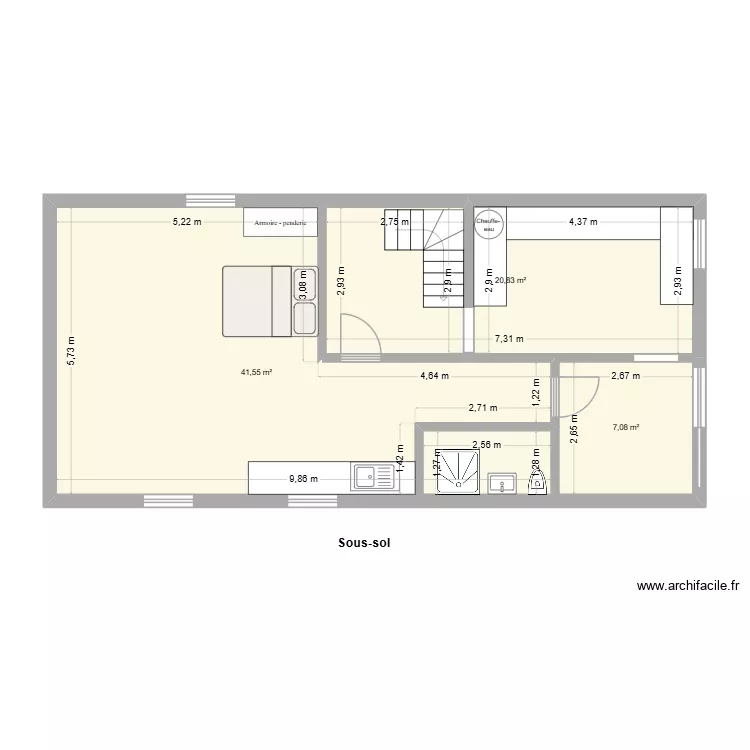 RP Mixte _ Chelles_projection sur&eacute;l&eacute;vation. Plan de 15  et 251 m²
