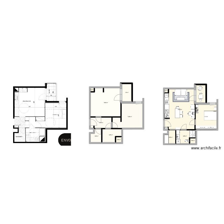 ENVOL. Plan de 15 pièces et 101 m2
