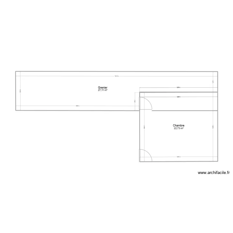Maison 1. Plan de 