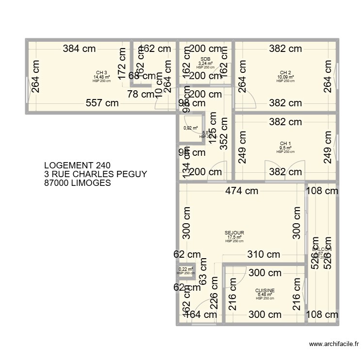 240 / 3 CHARLES PEGUY. Plan de 0 pièce et 0 m2