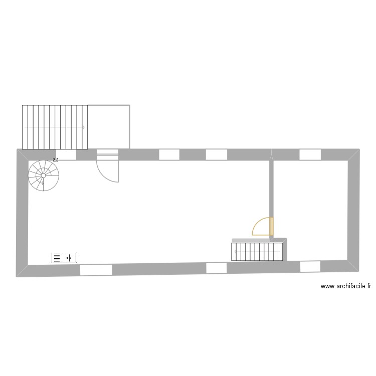 castanet plomberie. Plan de 7 pièces et 291 m2