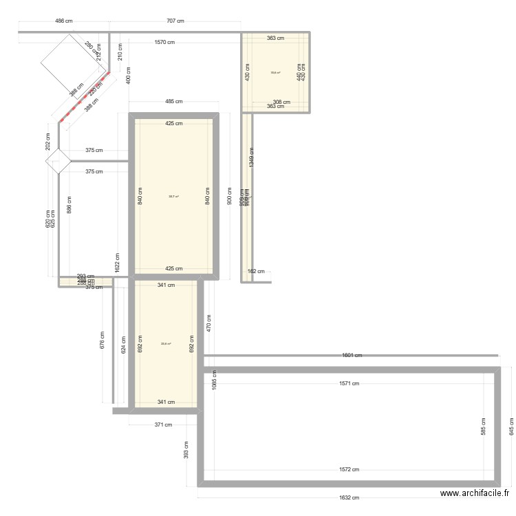 terrasse. Plan de 0 pièce et 0 m2