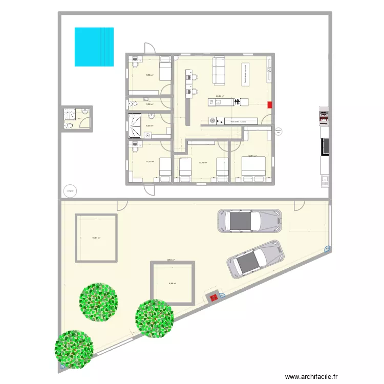 Maison_v20. Plan de 12 Pièces et 298 m²
