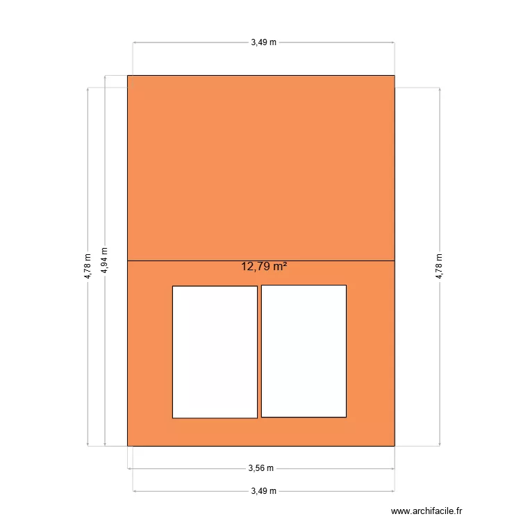 pool house. Plan de 1 et 13 m² pool house. Plan de 1 et 13 m²