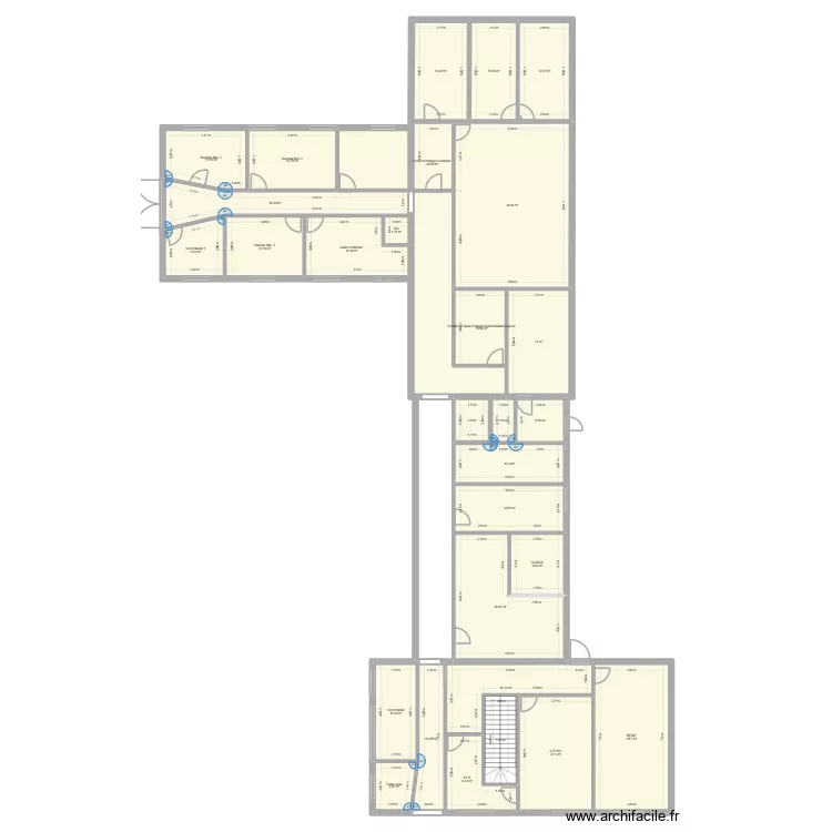 Plan RDC 4. Plan de 29  et 382 m²
