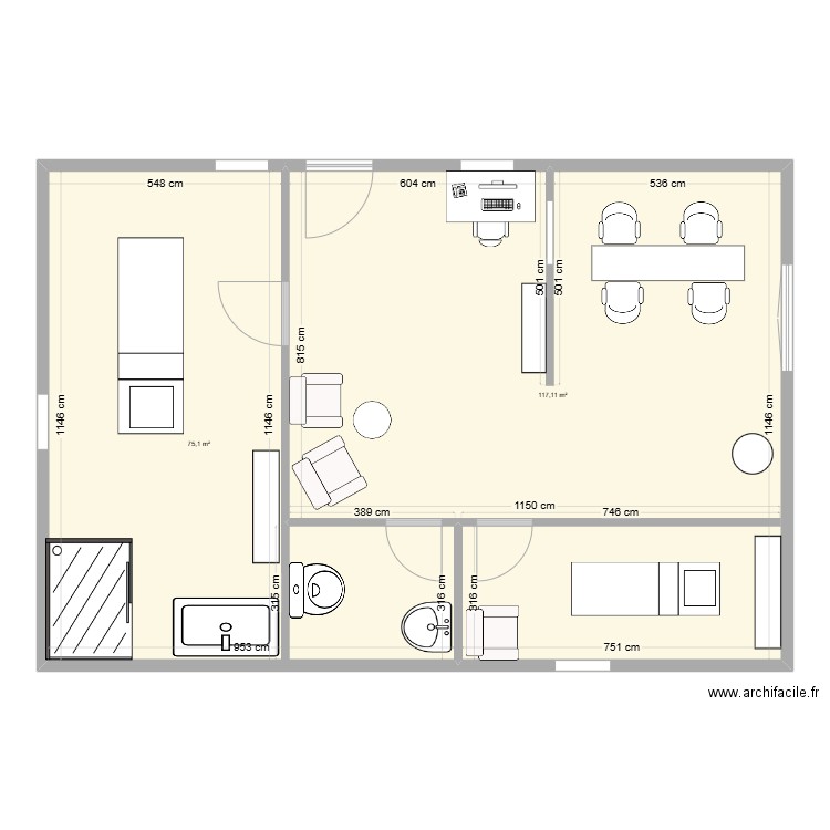 esthetique. Plan de 0 pièce et 0 m2