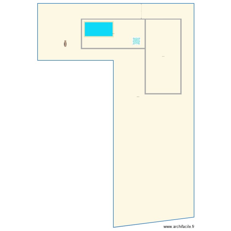 idée maisson sur terrain sailly. Plan de 3 pièces et 2182 m2