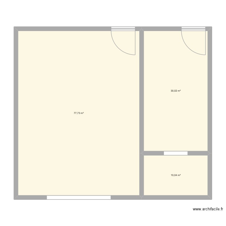 Trioncelle. Plan de 3 pièces et 118 m2