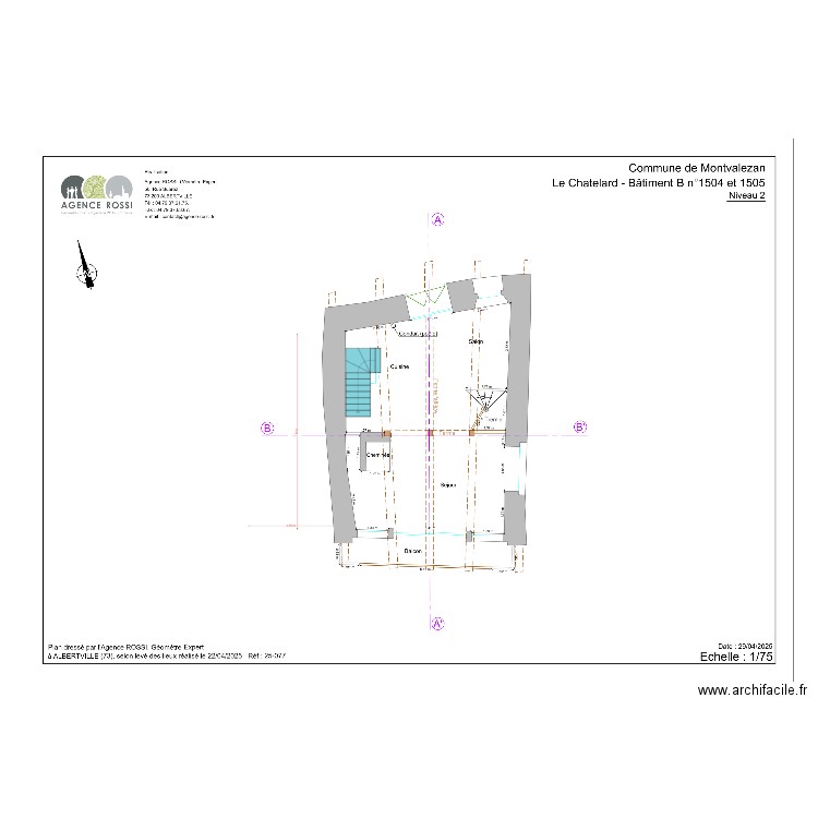 salon geometre le chatelard. Plan de 0 pièce et 0 m2