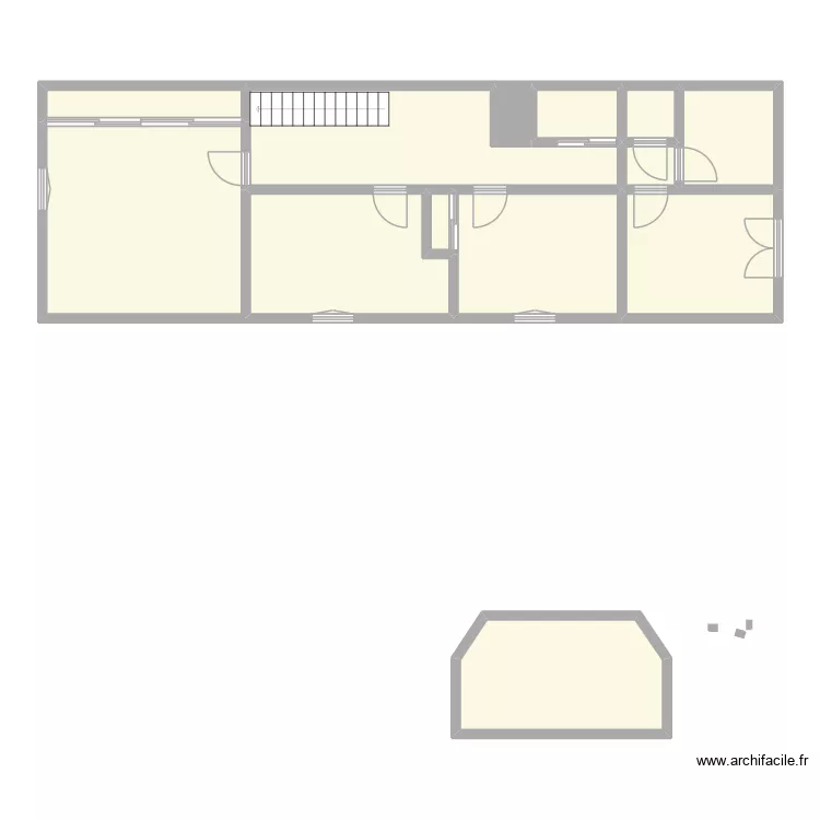 CARCREFF - MONTAURE. Plan de 22  et 206 m²