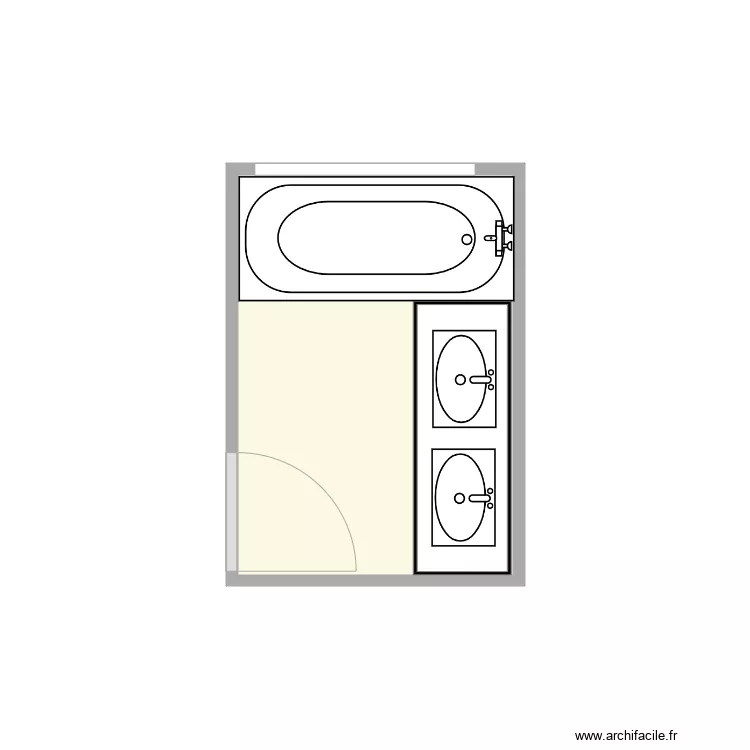 plan gueguen avant travaux. Plan de 