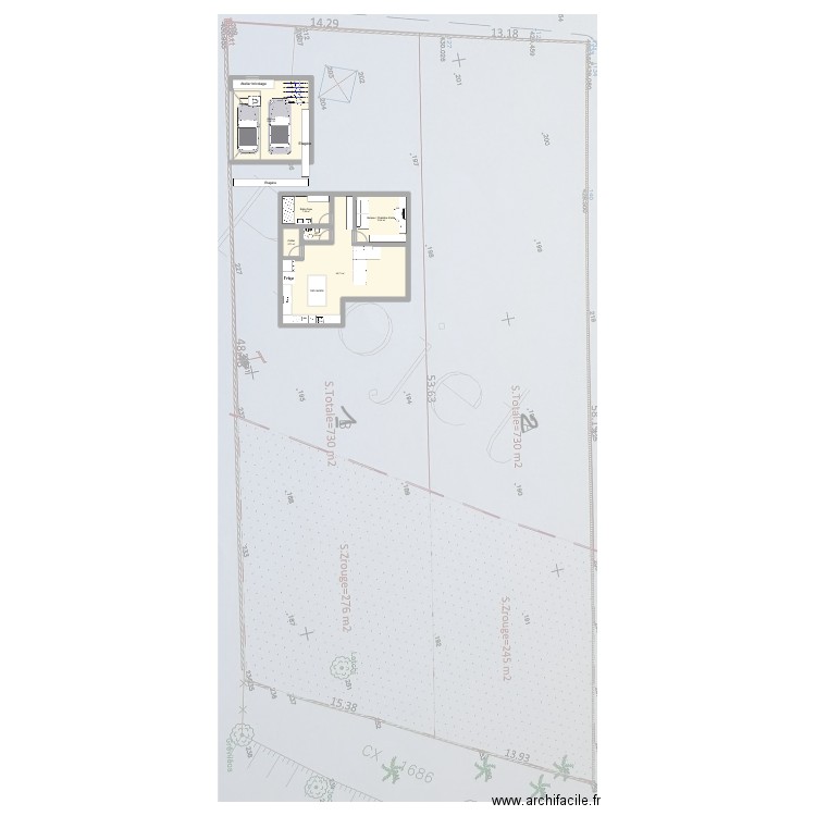 Plans sans sous-sol Sylvain. Plan de 6 pièces et 103 m2