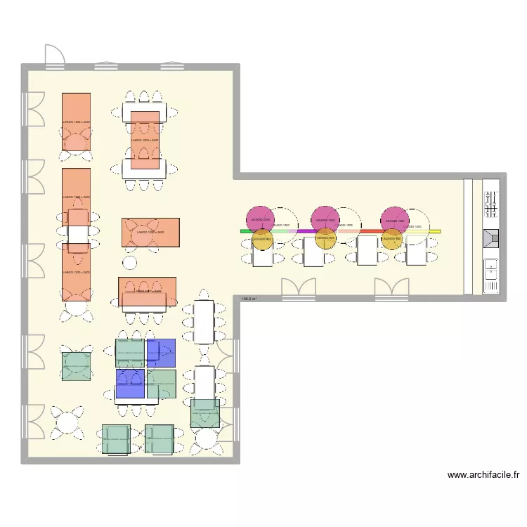 REFECTOIRE ELEMENTAIRE - OGEC STE CROIX STE EUVERTE. Plan de 