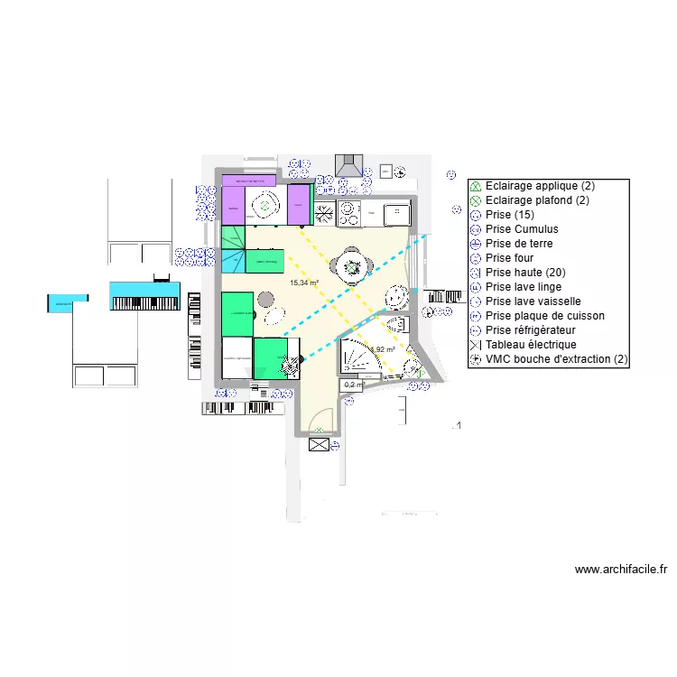 BOITE new sdb. Plan de 