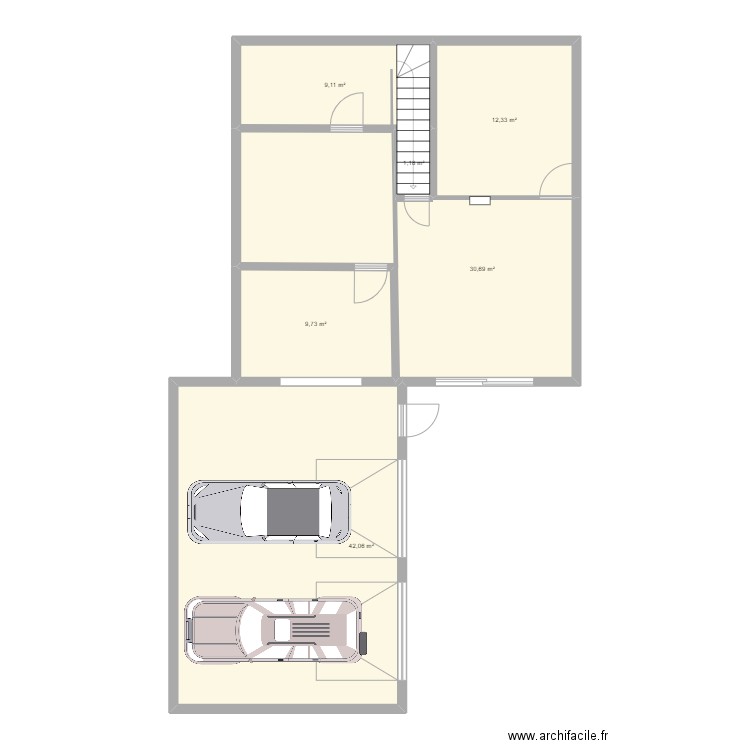 Agrandissement. Plan de 0 pièce et 0 m2