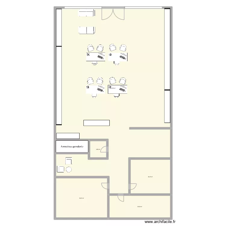 'On. Plan de 6  et 416 m²